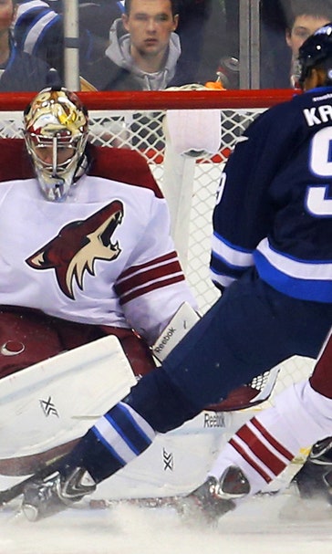 Coyotes return from break with shootout loss to Jets